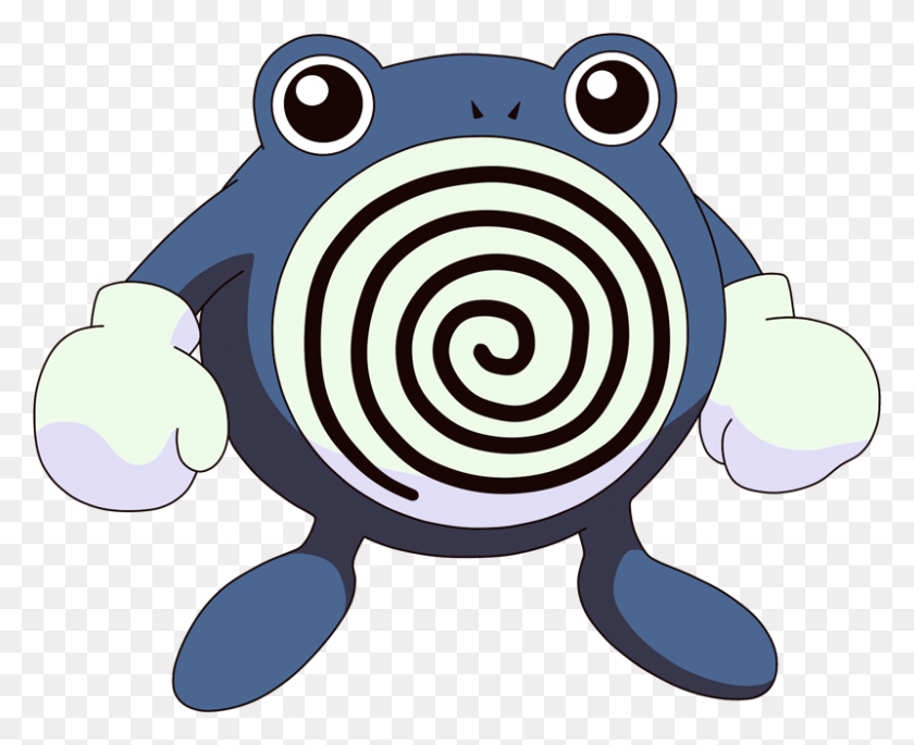 800x642 Покемон Poliwhirl, Спираль, Катушка Png Скачать