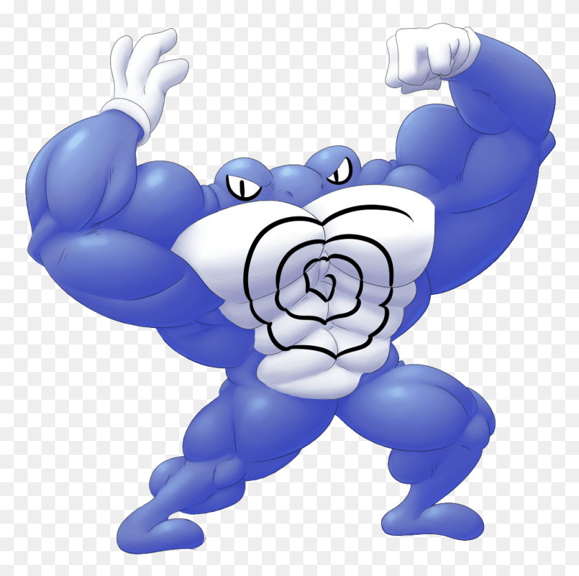 990x985 Poliwrath Poliwrath Muscle, Toy, Outdoors, Animal HD PNG Download
