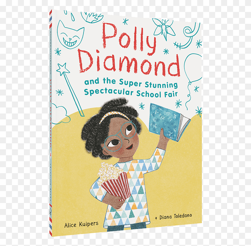 512x764 Descargar Png Polly Diamond Y La Escuela Espectacular Súper Impresionante Polly Diamond Libro, Cartel, Anuncio, Volante Hd Png