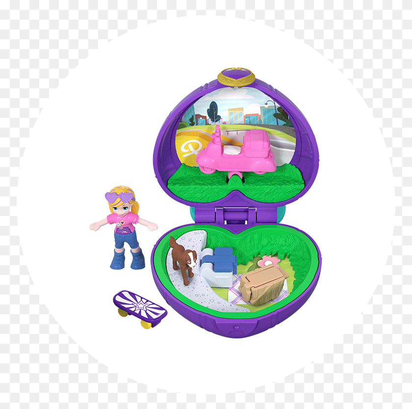 773x773 Polly Pocket Tiny Pocket Places Picnic Compact Product Polly Pocket Mini World, Person, Human, Pac Man HD PNG Download