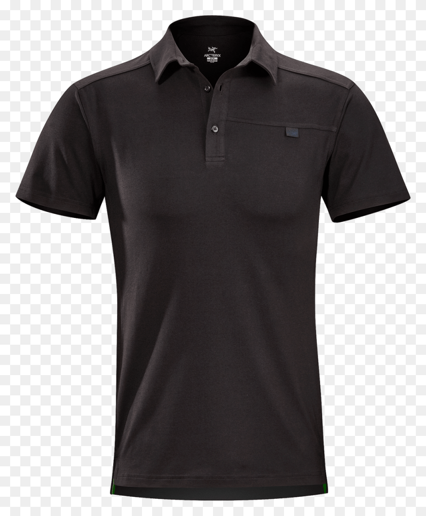 977x1200 Polo Shirt Black, Clothing, Apparel, Shirt HD PNG Download