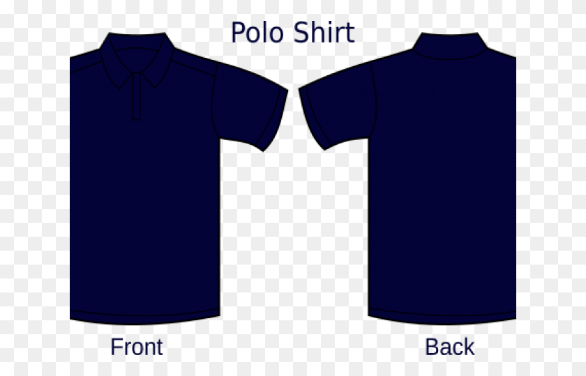 640x480 Polo Shirt Clipart Template Navy Blue Plain Dark Blue Polo Shirt, Clothing, Apparel, T-shirt HD PNG Download