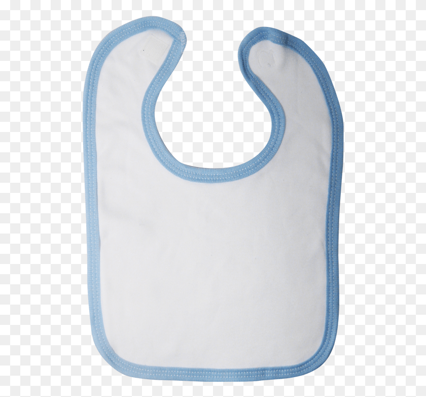 516x722 Polyester Baby Bib White With Blue Trim 30x35cm Sleeveless Shirt, Rug HD PNG Download