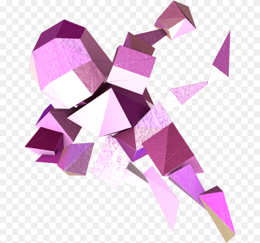 684x786 Polygon F 3 12 By Nibroc Rock D907fq9 Fighting Polygon Team Fox, Paper, Mineral, Purple, Art PNG