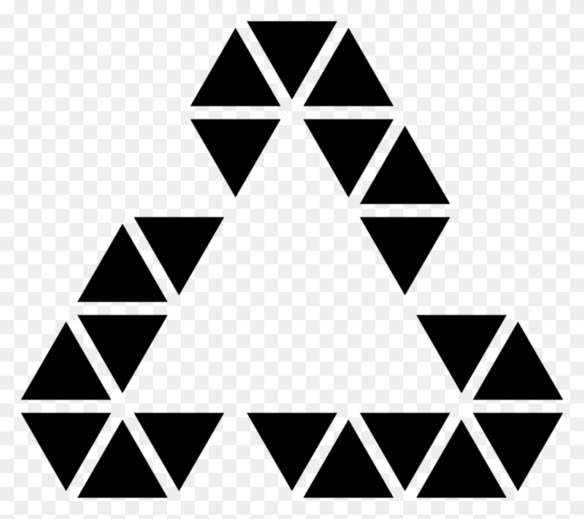 980x862 Polygonal Triangular Recycle Symbol Comments Triangle, Lighting, Star Symbol, Symbol HD PNG Download
