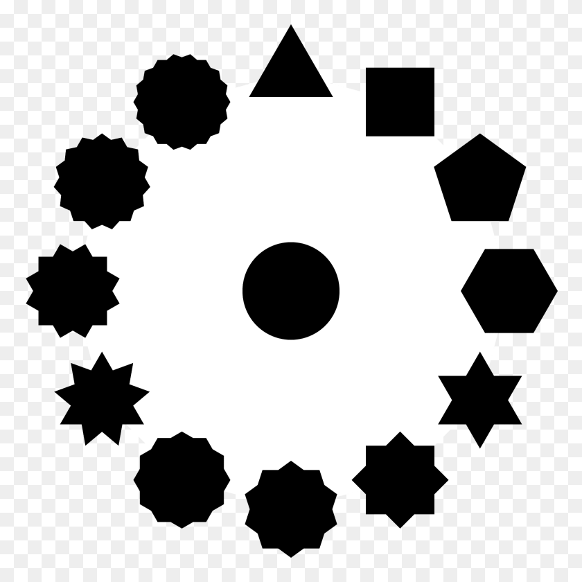 1920x1920 Polygons Stars And The Circle Clipart, Machine, Gear PNG