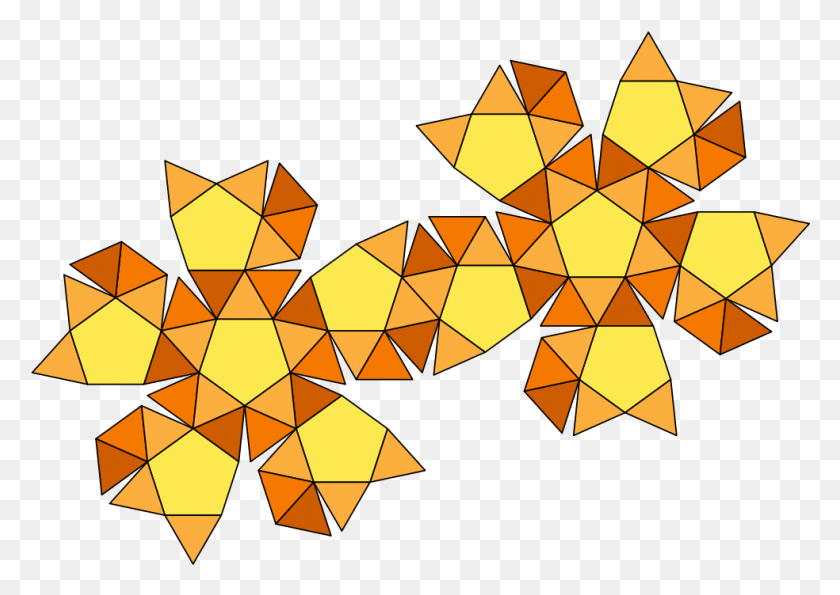 984x676 Polyhedron Net For A Snub Dodecahedron Snub Dodecahedron Net, Lighting, Diamond, Gemstone HD PNG Download