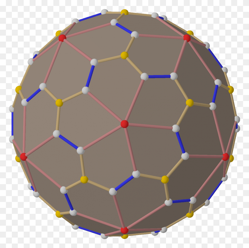 1407x1399 Polyhedron Snub 12 20 Right Dual From Red Circle, Sport, Sports, Ball HD PNG Download