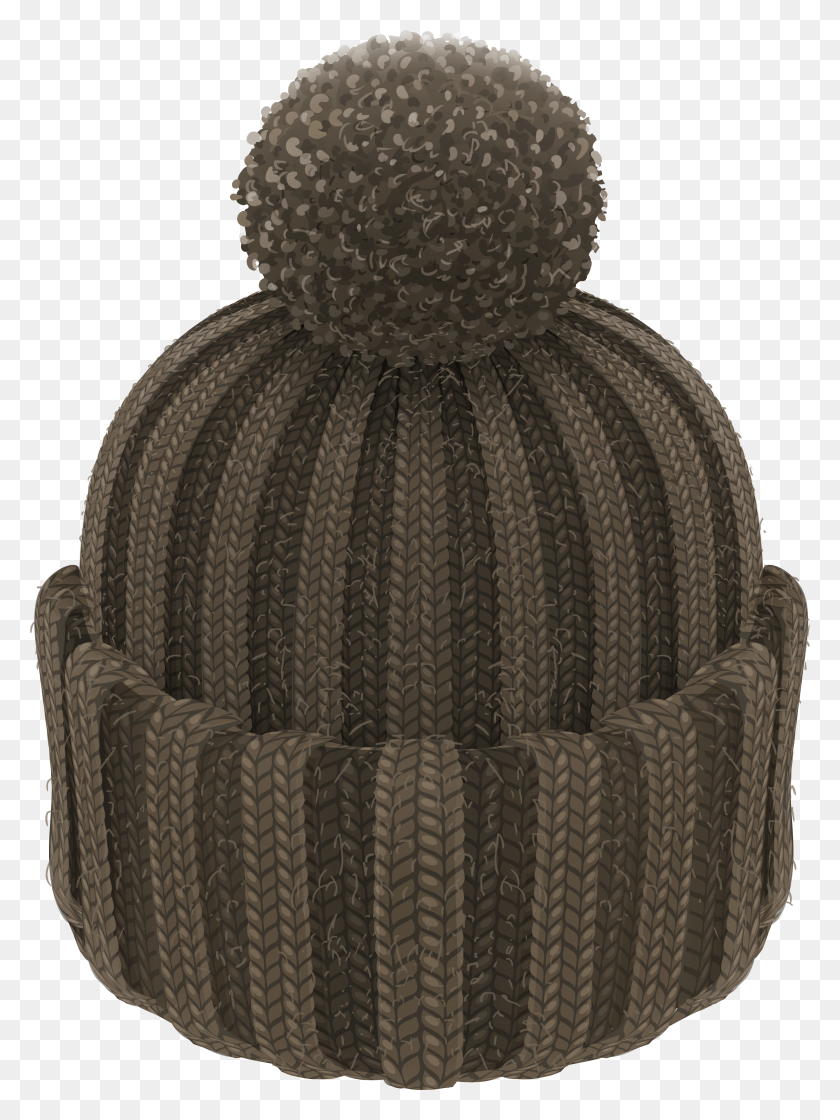 2999x4078 Pom Pom Beanie Hat Clipart Transparent Background Winter Hat, Clothing, Apparel, Cap HD PNG Download