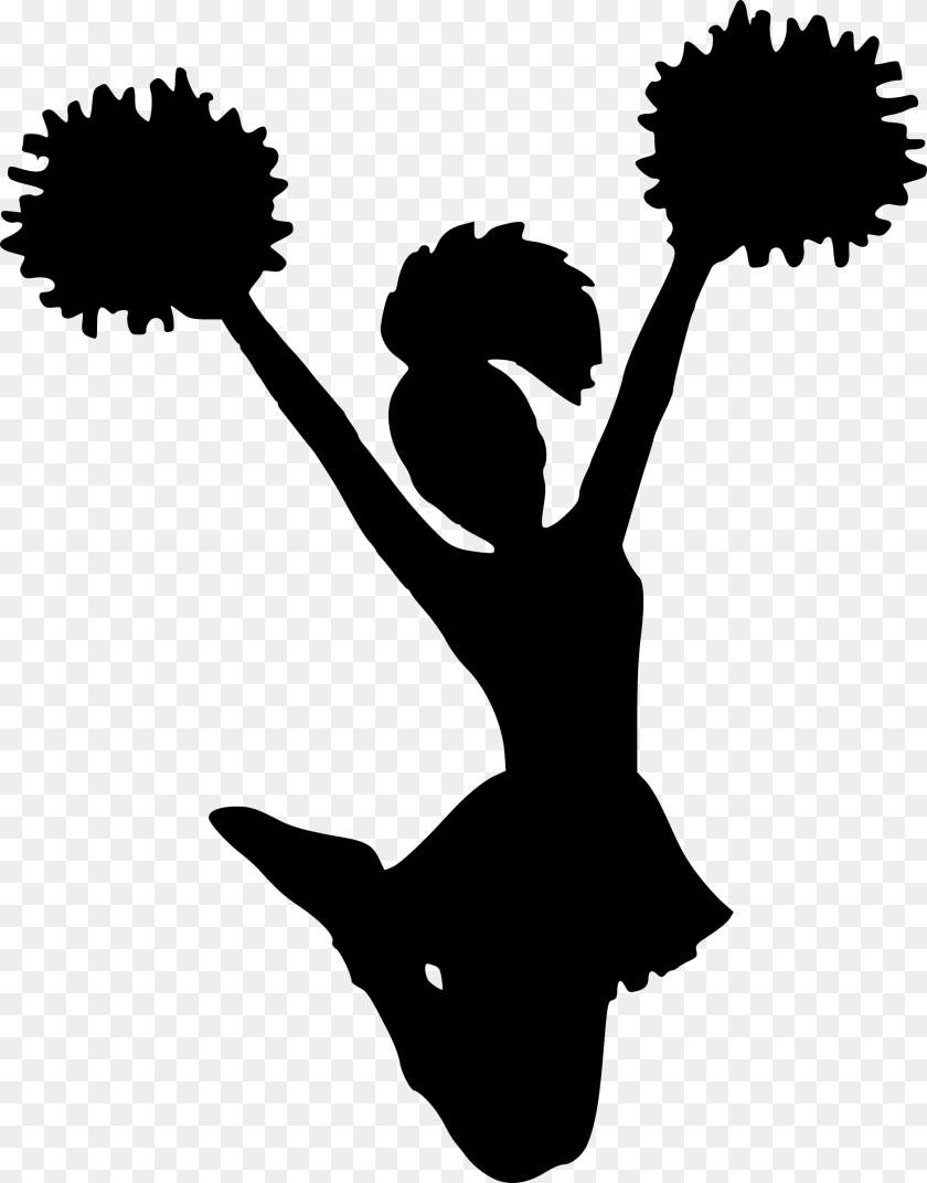 1880x2400 Pom Pom National Football League Cheerleading Baton Cheerleading Silhouette, Gray PNG