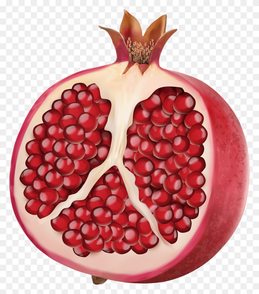 4300x4934 Pomegranate Clip Art Image Pomegranate Fruit High Resolution HD PNG Download