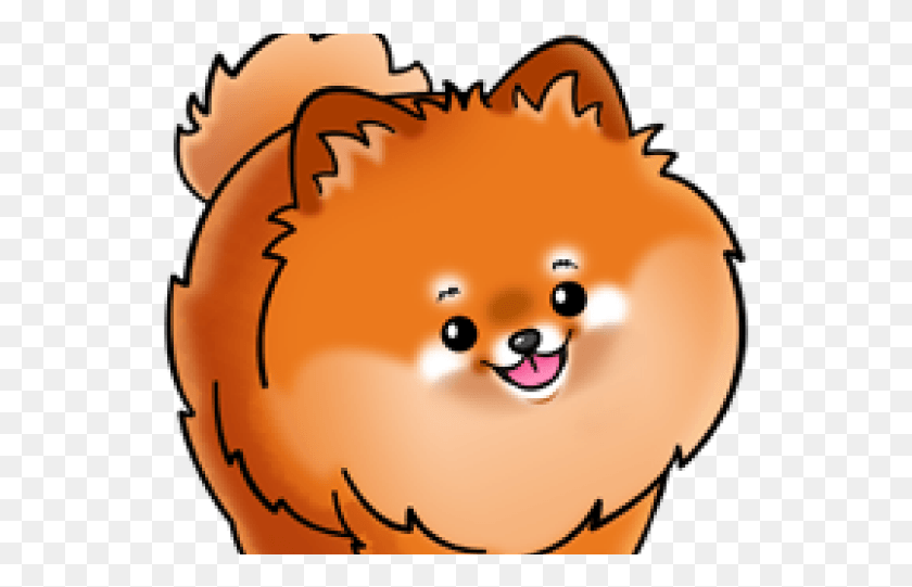 540x481 Pomeranian Clipart Head Cartoon Pomeranian, Animal, Mammal, Wildlife HD PNG Download
