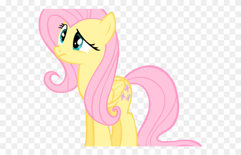 573x481 Pony Clipart Fluttershy Moving Animations Of Smiley Faces, Animal, Ear, Mammal HD PNG Download