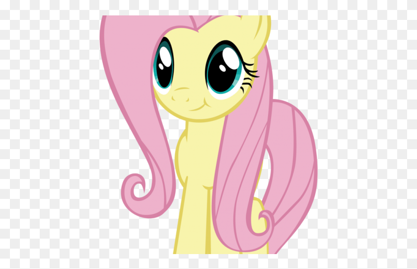 442x481 Pony Clipart Fluttershy My Little Pony Personajes, Label, Text, Graphics HD PNG Download