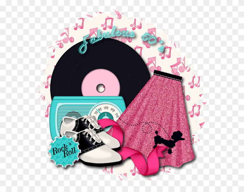 600x600 Poodle Skirt Transparent Background 50s Clipart, Graphics, Poster HD PNG Download