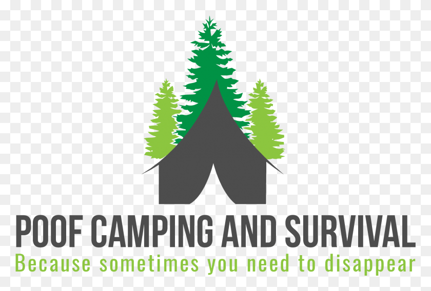 1442x940 Poof Camping And Survival Is A Montana Based Company Pine Tree Silhouette, Tree, Plant, Graphics HD PNG Download