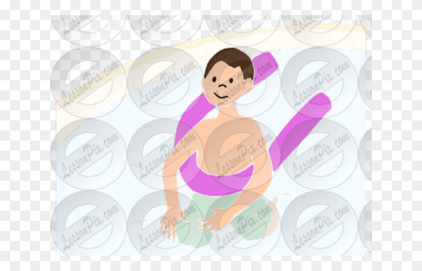 640x480 Pool Clipart Pool Noodle Cartoon, Person, Human, Text HD PNG Download