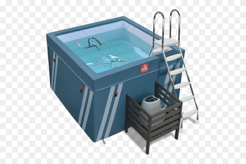 527x499 Png Бассейн Fit39S Pool Waterflex, Ванна, Джакузи, Джакузи Hd Png Скачать