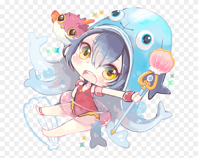 647x610 Pool Party Lulu Pool Party Lulu Chibi, Toy HD PNG Download