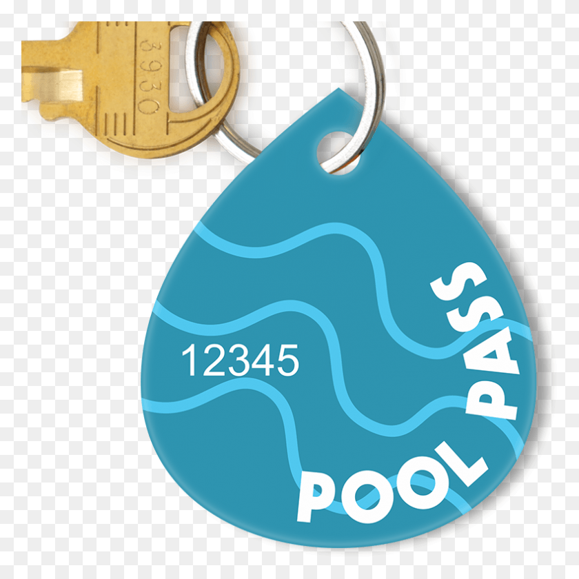 788x789 Pool Passes In Water Drop Shape Locket, Key, Text HD PNG Download