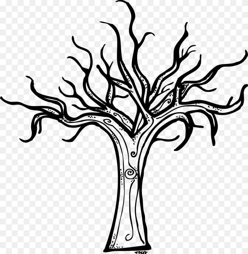 Pool Trees Tattoo Black Ruin Forest Leaves Trees Fallen, Art, Plant, Tree, Drawing Sticker PNG