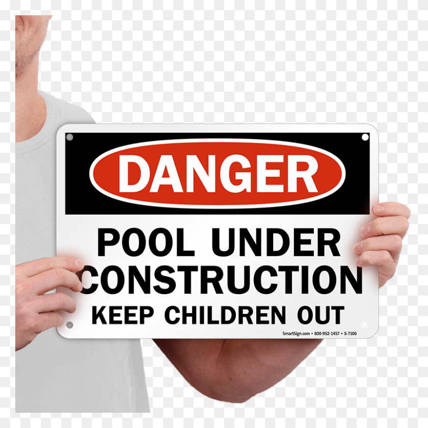 800x800 Pool Under Construction Sign Poster, Person, Human, Face HD PNG Download