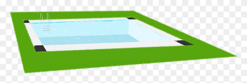953x276 Pool Water Swimming Green Grass Rumput Hijau Kolam Renang, Tub, Bathtub, Jacuzzi HD PNG Download