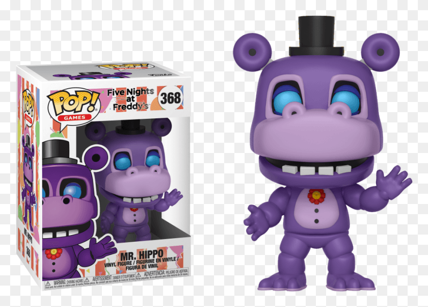 899x625 Pop Figure Five Nights At Freddy39s Mr Hippo Pizza Sim Fnaf 6 Mr Hippo Pop, Toy, Robot, Text HD PNG Download