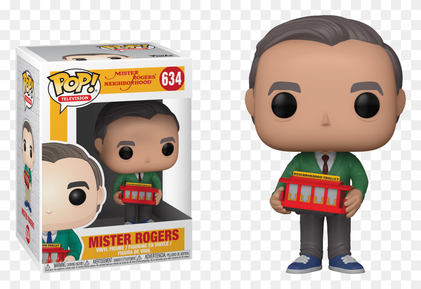 1751x1161 Pop Figure Mr Roger39s Neighborhood Mr Rogers Mister Rogers Funko Pop, Plant, Toy, Person HD PNG Download