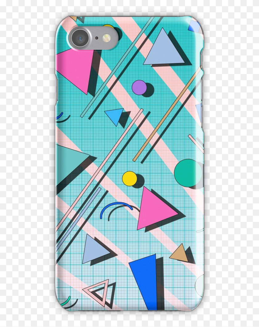 527x1001 Pop Retro Pattern 4 Iphone 7 Snap Case 1980s, Graphics, Triangle HD PNG Download