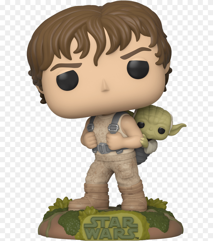 632x951 Pop Star Wars Empire Strikes Back Luke Skywalker U0026 Yoda Luke With Yoda Funko Pop, Doll, Toy, Baby, Person Sticker PNG