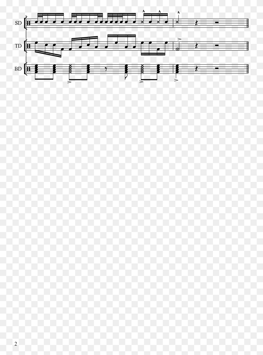 749x1072 Pop Tart Sheet Music Composed By Brett Gill 2 Of 2 Sheet Music, Gray, World Of Warcraft HD PNG Download
