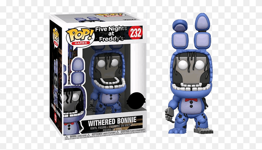 531x422 Pop Vinyls Withered Bonnie Funko, Robot, Text, Paper HD PNG Download