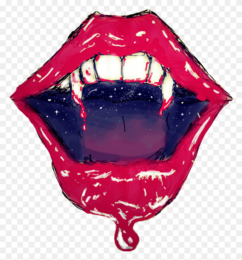 808x874 Popart Sticker Illustration, Tent, Mouth, Lip HD PNG Download