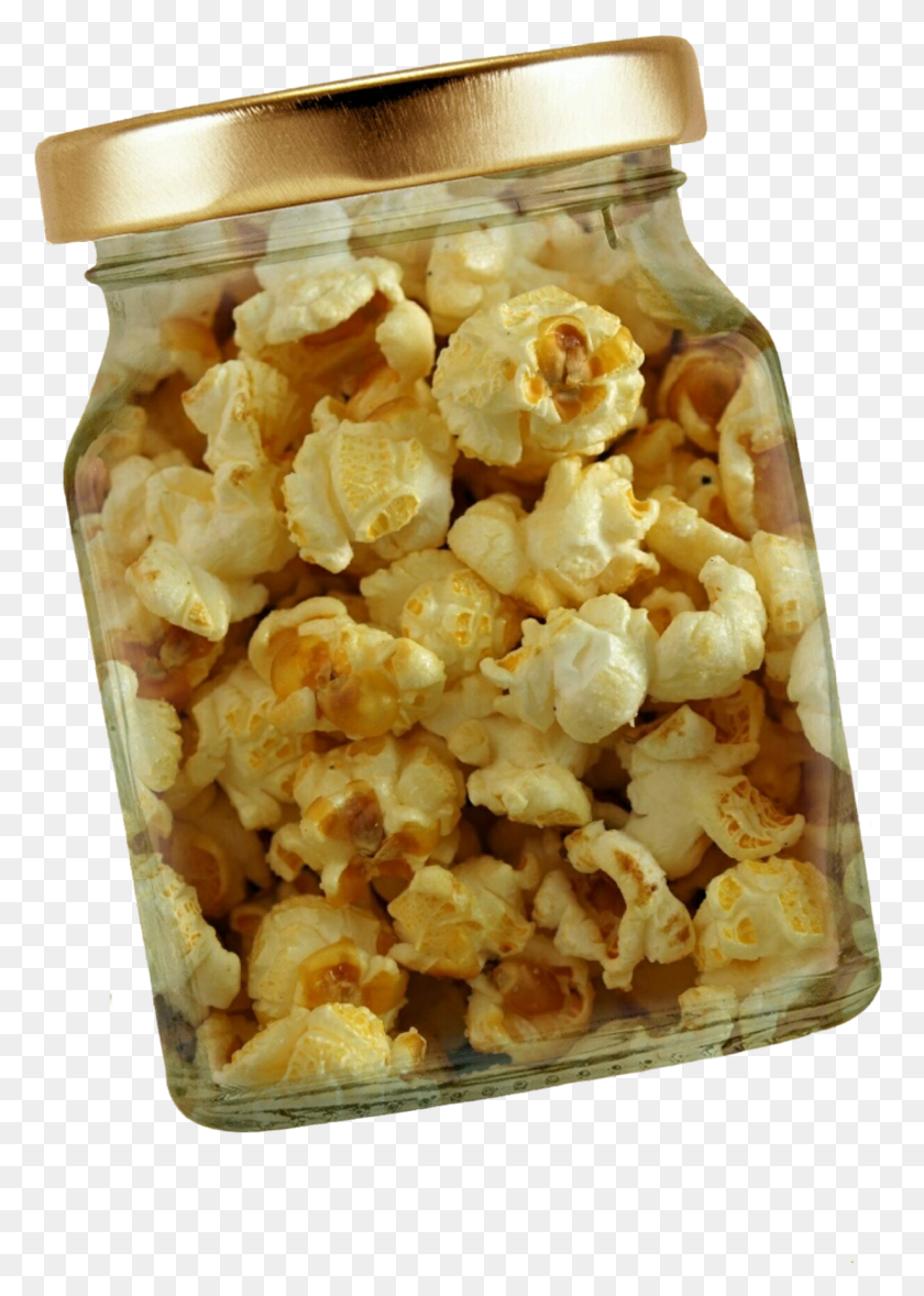 1231x1765 Popcorn In Jar Image Popcorn, Food, Snack, Ice Cream HD PNG Download