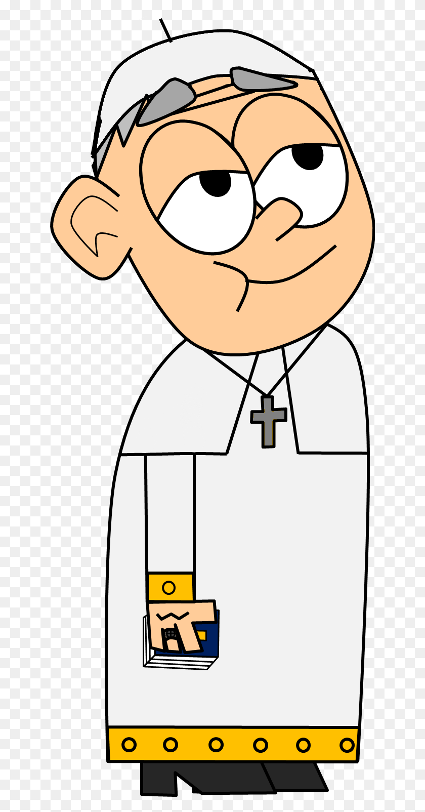 643x1544 Pope Cartoon Pope Francis Clip Art, Priest, Bishop HD PNG Download