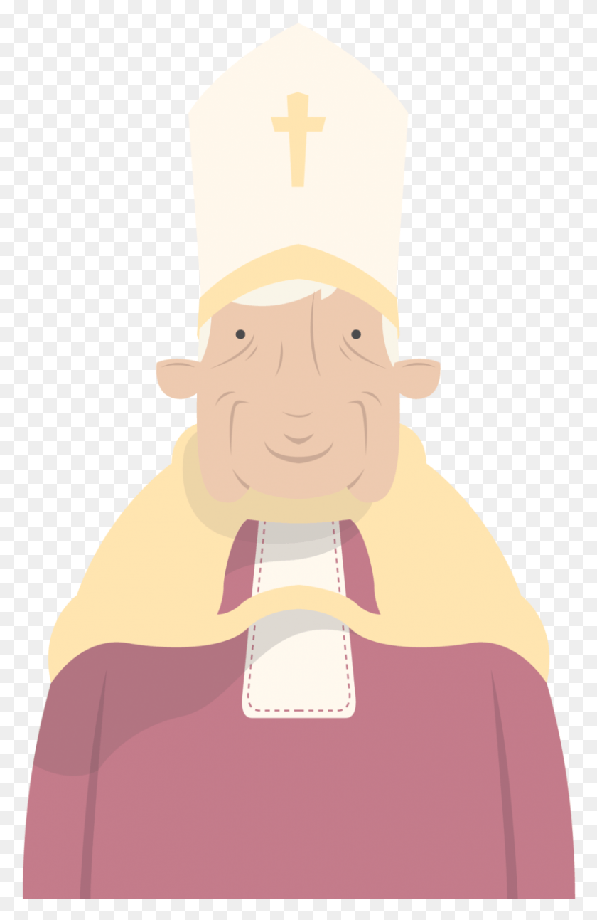 818x1294 Pope Illustration, Person, Human, Chef HD PNG Download