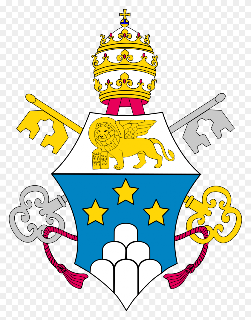 1484x1920 Escudo De Armas Del Papa Juan Pablo I Png / Escudo De Armas Png