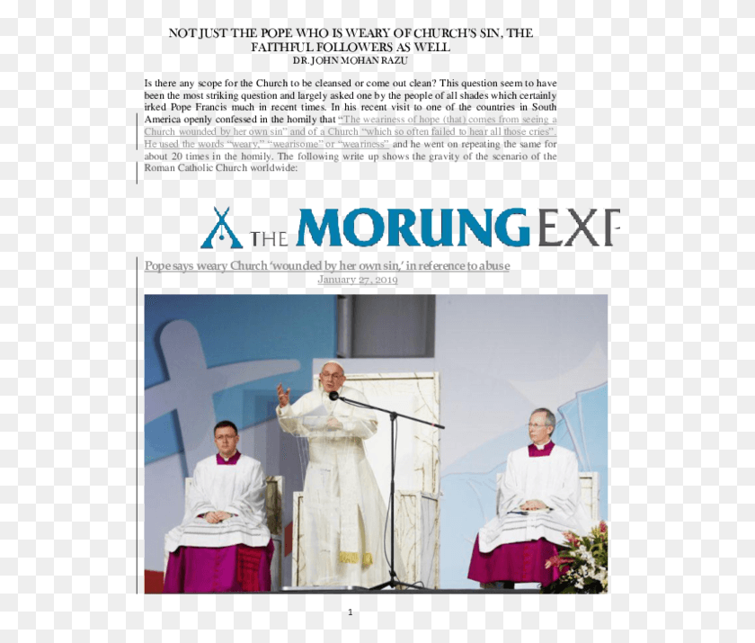 540x655 El Papa Dice Cansado Iglesia Nuncio, Persona, Humano, Sacerdote Hd Png