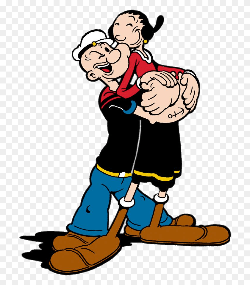 716x896 Popeye Et Olive Popeye And Olive Oyl, Person, Human, Fireman HD PNG Download