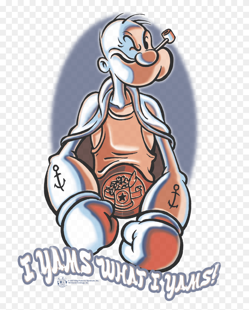 723x983 Popeye I Yams Pullover Hoodie Cartoon, Graphics, Face HD PNG Download
