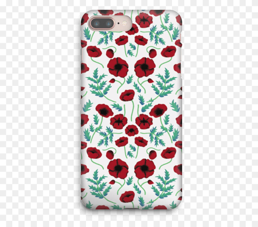 357x680 Poppy Case Iphone 8 Plus Mobile Phone Case, Floral Design, Pattern, Graphics HD PNG Download