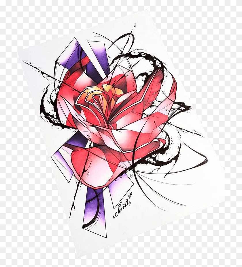 721x868 Чайно-Гибридная Роза Цветок Мака, Графика, Манга Hd Png Скачать