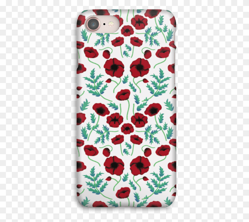 357x689 Poppy Mobile Phone Case, Floral Design, Pattern, Graphics HD PNG Download
