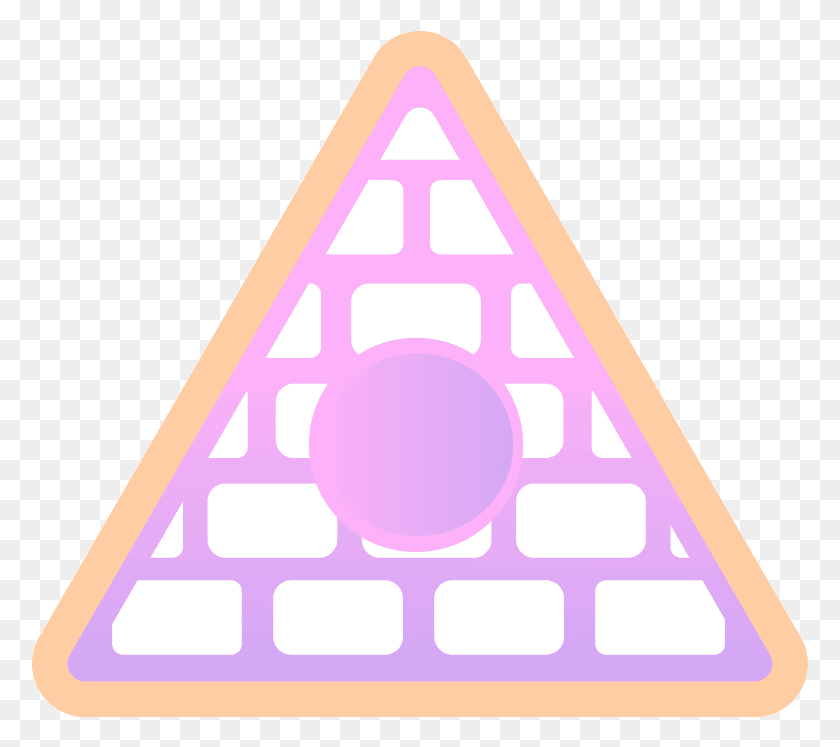 777x687 Poppy Thatpoppy Pyramid Illuminati Pink Cute Purple Poppy Pyramid, Triangle HD PNG Download