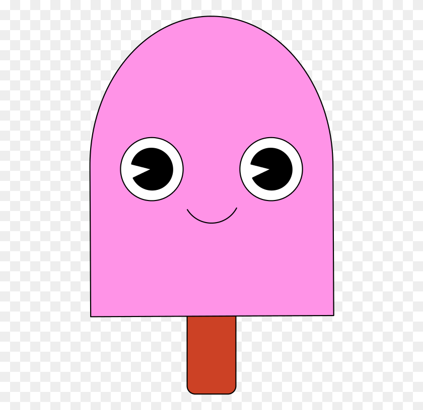 488x756 Popsicle Free To Use Clipart Smiley Popsicle Clip Art, Pac Man, Purple HD PNG Download