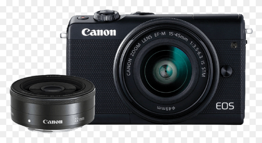 862x440 Png Canon Eos M100 Black, Фотоаппарат, Электроника, Цифровая Камера