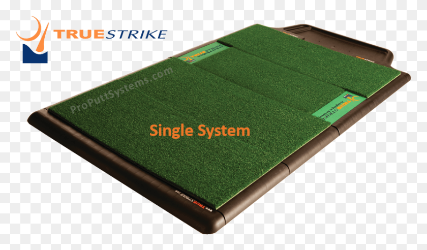 833x462 Popular True Strike Single Model Golf Simulator Hitting Mat, Business Card, Paper, Text HD PNG Download