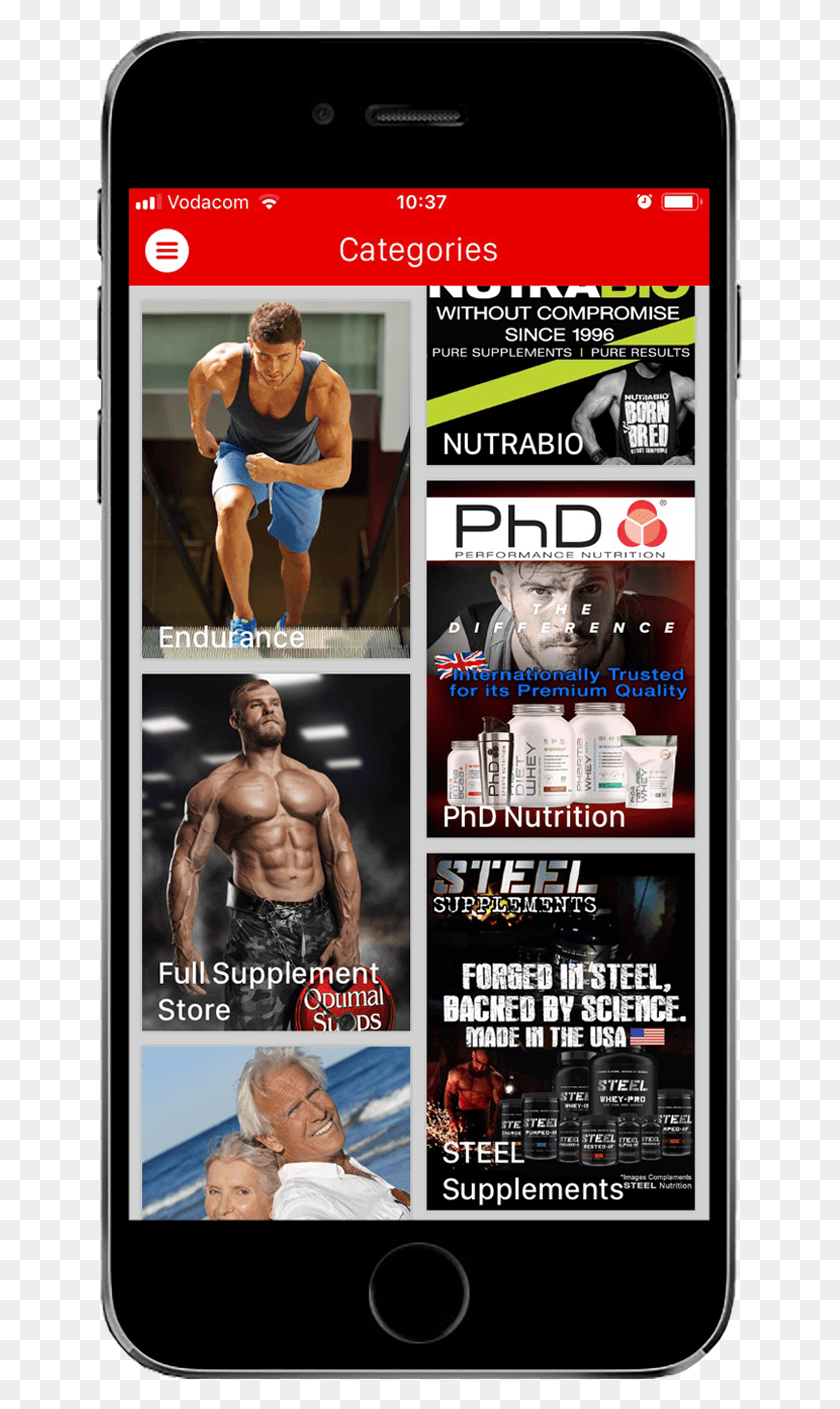 647x1349 Popup Phone2 Bodybuilding, Person, Human, Poster HD PNG Download