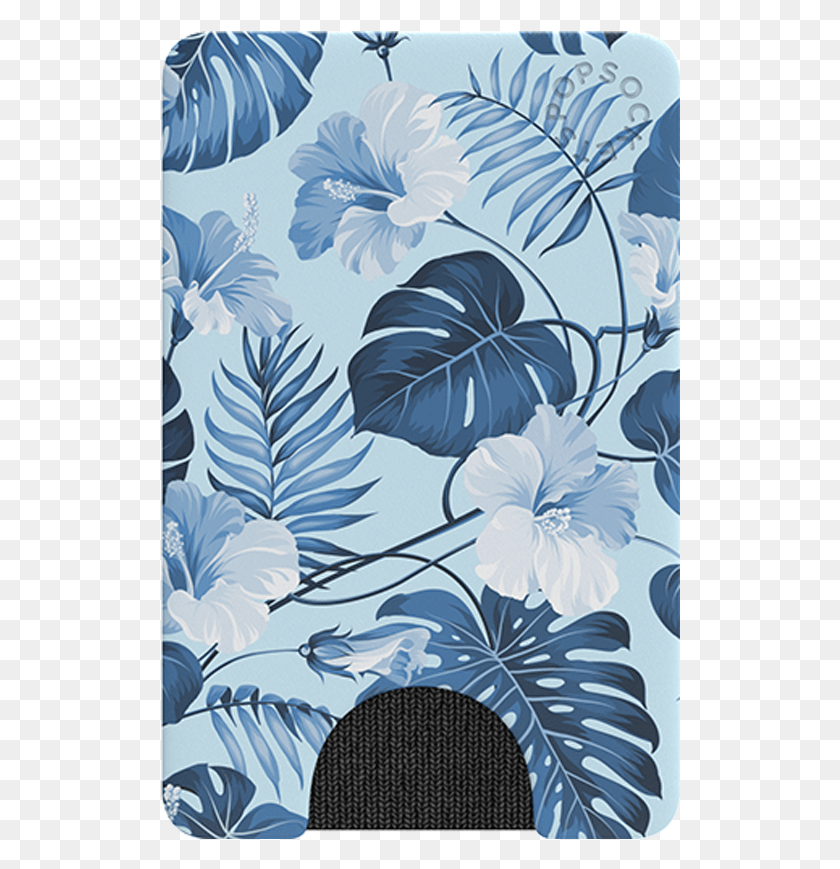 520x809 Descargar Png Popwallet Blue Hibiscus Popsockets Tapeta W Niebieskie Kwiaty, Graphics, Diseño Floral Hd Png